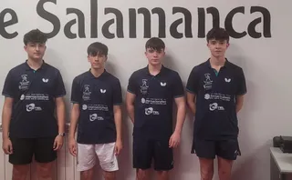 Daniel Cabezas, Alberto Zorita, Adolfo Prieto y Martin Sevillano, de Gossima, en el Open de Primavera de Salamanca