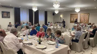 Una comida de hermandad ha sido una de las actividades de la Asociación de mayores de Peñaranda.