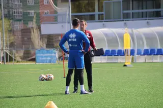Primer entrenamiento de Acciari con Unionistas