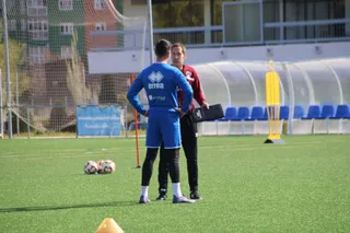 Primer entrenamiento de Acciari con Unionistas
