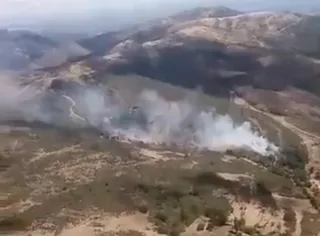 Incendio en Cilleros de la Bastida