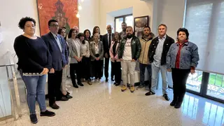 Alumnos del programa mixto de formación y empleo Ecopintura de Peñaranda