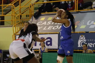 Elonu, en el choque ante Leganés | FOTO SALAMANCA24HORAS.COM