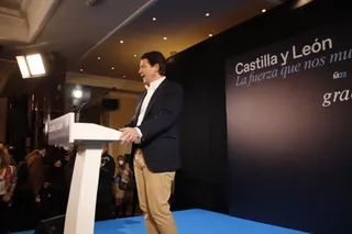 Elecciones 13F Alfonso Fernández Mañueco PP comparece tras ganar las elecciones (2)