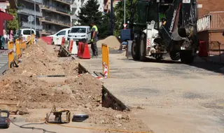 Obras En La Ciudad De Salamanca. Imagen De Archivo