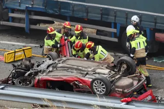 Gravísimo accidente en la A66, dirección Mozárbez (1)