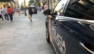 Policía Nacional en la calle Toro. ARCHIVO