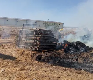 Incendio forestal en Aldeaseca de Alba. FOTO S24H