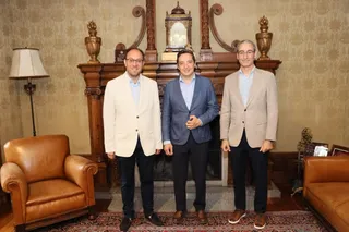 Marcos Iglesias, Julio Nager y Juan Manuel Corchado