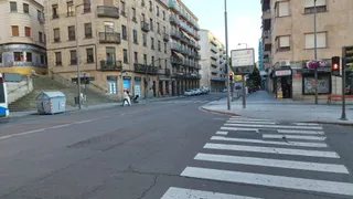 Gran Vía vacía por el final de la Eurocopa 2024