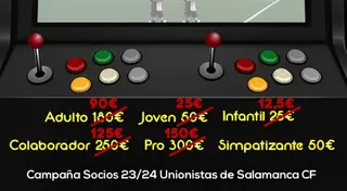 Unionistas abre su campaña de socios de media temporada bajo el lema ‘Contigo nos pasamos el juego’. Foto @UnionistasCF