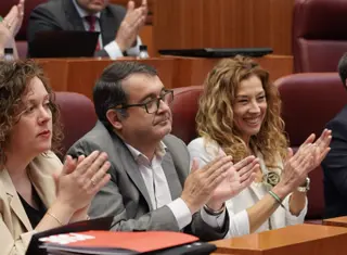 El procurador socialista Juan Luis Cepa, durante el Pleno de las Cortes - Rubén Cacho (ICAL)