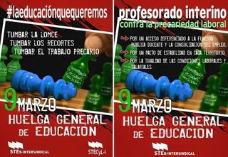 La Plataforma Estatal por la Educación Pública refrenda la convocatoria de huelga general del 9 de marzo