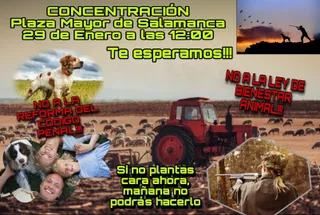 Concentración en contra de la aprobación de la ley de bienestar animal