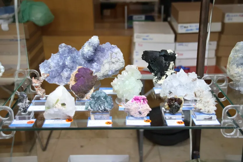 Inauguración de la feria de minerales
