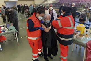 Jornada de vacunación masiva de terceras dosis en Peñaranda. Foto SALAMANCA24HORAS.