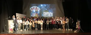 Foto de familia de la entrega de premios del deporte en Guijuelo en 2020