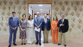 Homenaje a cuatro docetes de la Facuñtad de Medicida de la USAL