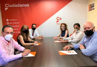 Los ediles de Cs en los Ayuntamientos de Palencia y Salamanca buscan generar sinergias en una reunión de trabajo.