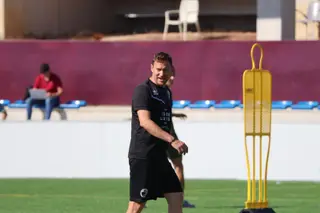 Primer entrenamiento de Mario Simón como entrenador de Unionistas