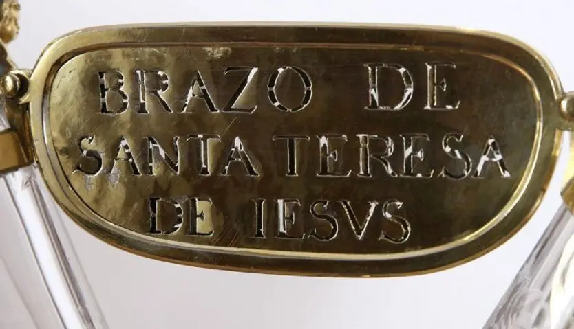 Restauración del relicario del brazo de Santa Teresa. Imagen Carmelitas Descalzos