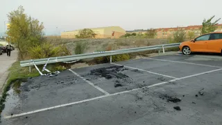 GALERÍA | Arde un coche en Huerta Otea