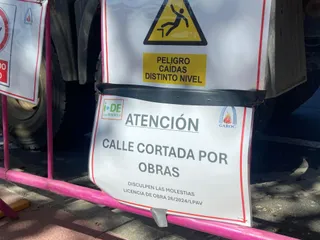 Cortes de tráfico, obras