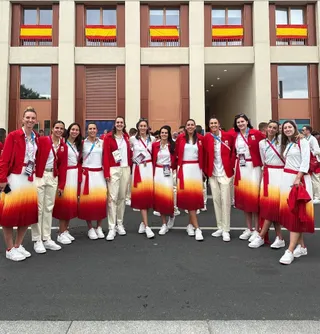 Jugadoras de la Selección Española de Baloncesto en París