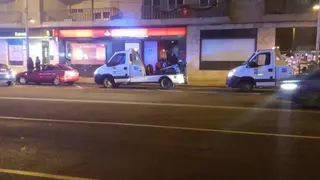 Accidente en el paseo de la Estación
