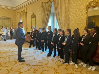 GALERÍA | Recepción en el Ayuntamiento al Rítmica Salamanca