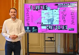 Ángel Fernández Silva en la presentación del certamen Foto Ayto Salamanca