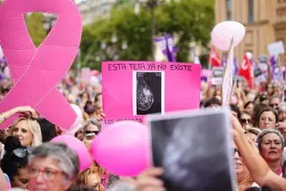 Concentración cribado del cáncer de mama | FRANCISCO J. OLMO / EUROPA PRESS