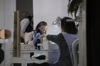 Trabajador, centro estético