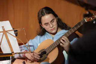 Concierto que ofrecen los profesores y alumnos de la Escuela Municipal de Música y Danza con motivo de la festividad de Santa Cecilia. Foto de archivo