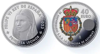 La princesa de Asturias también tuvo su moneda de 40 euros en 2023