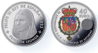 La princesa de Asturias también tuvo su moneda de 40 euros en 2023