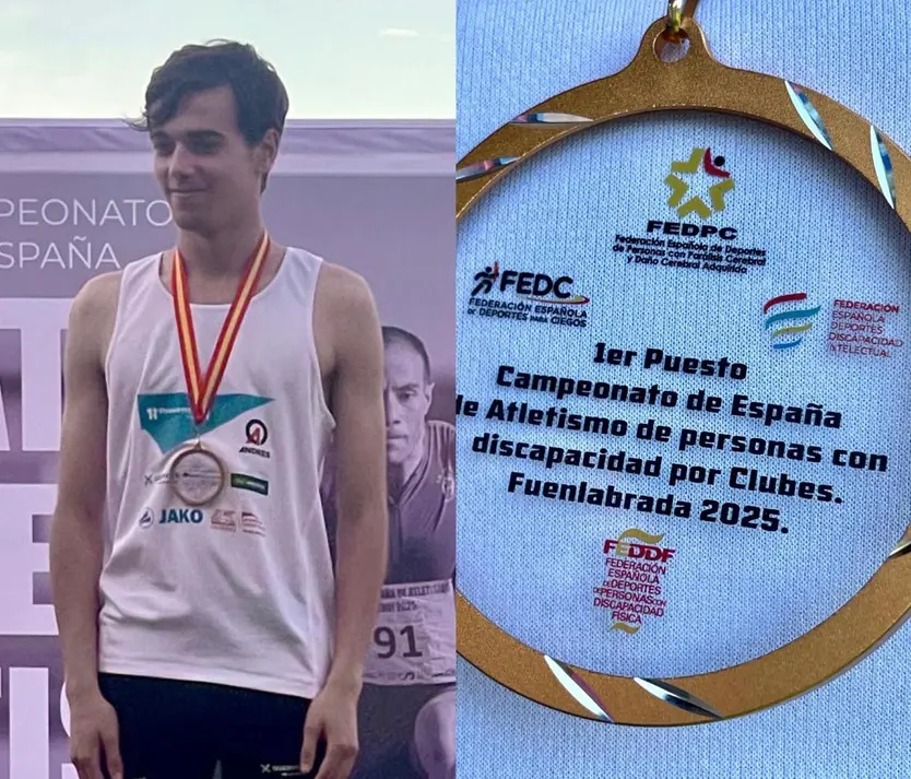 Diego Ruiz en el Campeonato de España Absoluto por Clubes para Personas con Discapacidad en Fuenlabrada