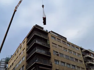 Construcción, trabajo en altura