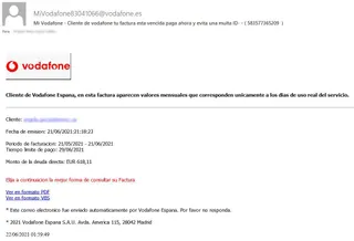 Estafa Vodafone | Oficina de Seguridad del Internauta