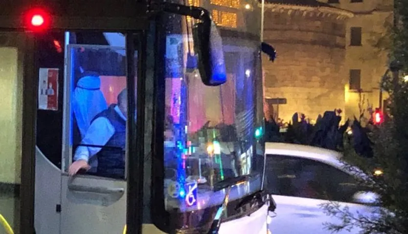 Bus accidentado Puerta Zamora