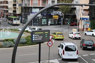 Paneles informativos de tráfico en Salamanca. Foto S24H