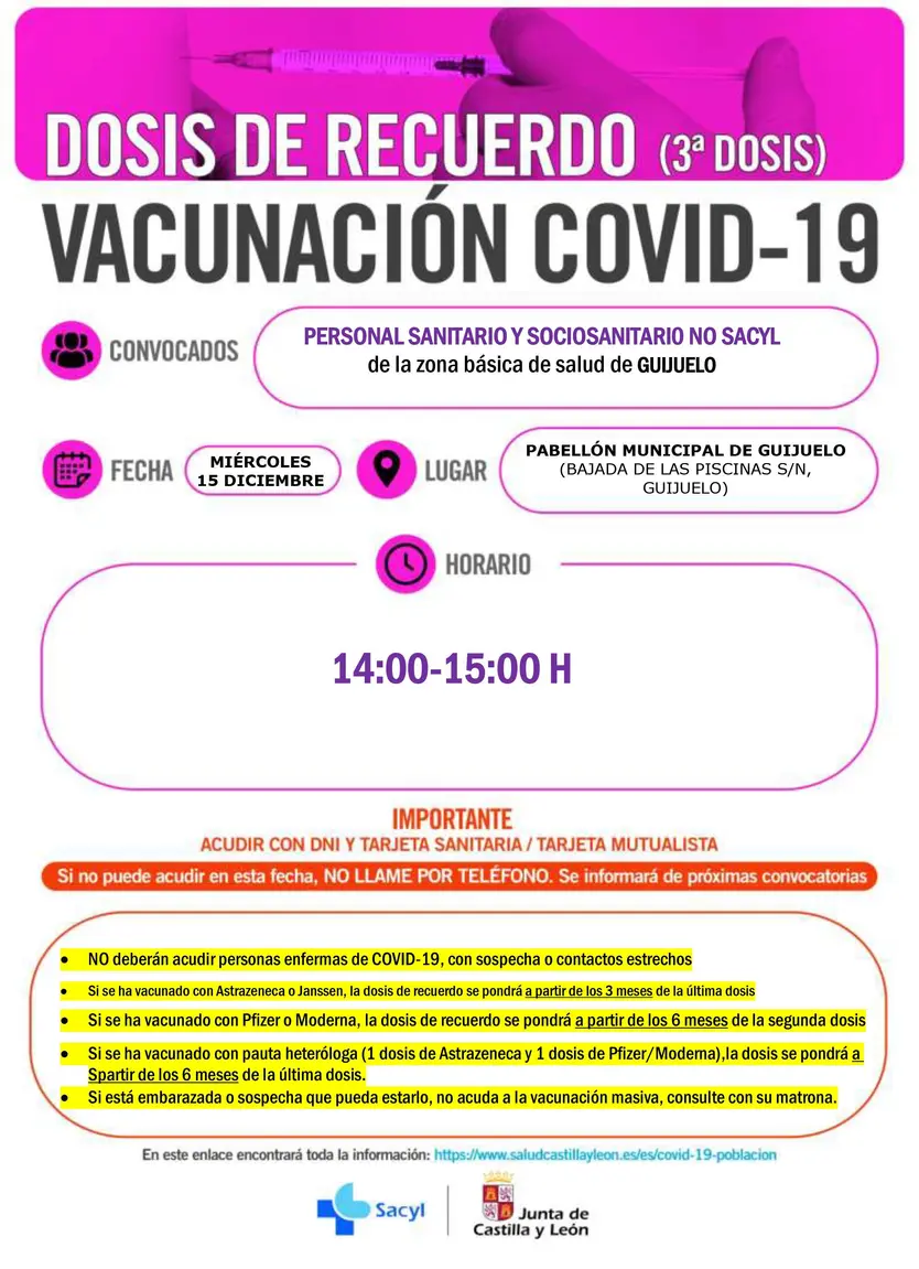 GUIJUELO PERSONAL SANITARIO Y SOCIOSANITARIO 15 DICIEMBRE