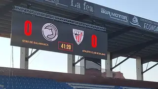 Pruebas del videomarcador nuevo en el Reina Sofía