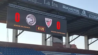 Pruebas del videomarcador nuevo en el Reina Sofía