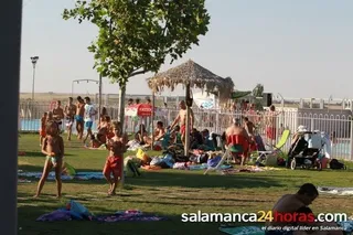 Imagen de archivo de las piscinas de Villamayor