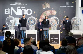 Celebración del Sorteo de la lotería del Niño en el salón de Loterías y Apuestas del Estado | Europa Press