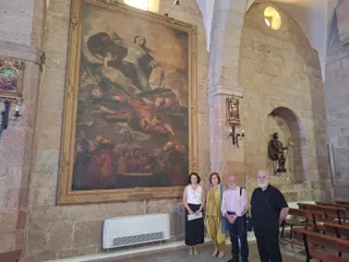 Cuadro "La Ascensión de la Virgen" de Juan Martín Cabezalero en la iglesia de Vitigudino | Subdelegación del Gobierno Salamanca