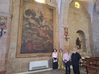 Cuadro "La Ascensión de la Virgen" de Juan Martín Cabezalero en la iglesia de Vitigudino | Subdelegación del Gobierno Salamanca