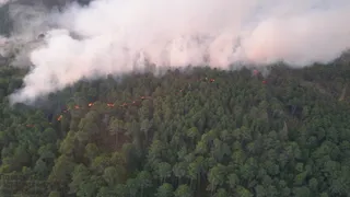 Incendio forestal en la Sierra de Gredos. Foto Junta de Castilla y León