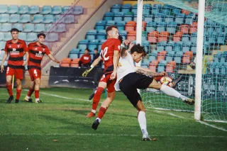 Caramelo dispara ante el Mirandés B | FOTO SALAMANCA CF UDS